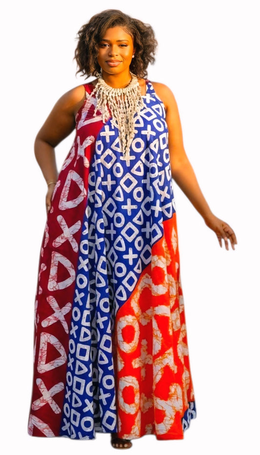 Zawadi Pan-African Maxi Dress-A