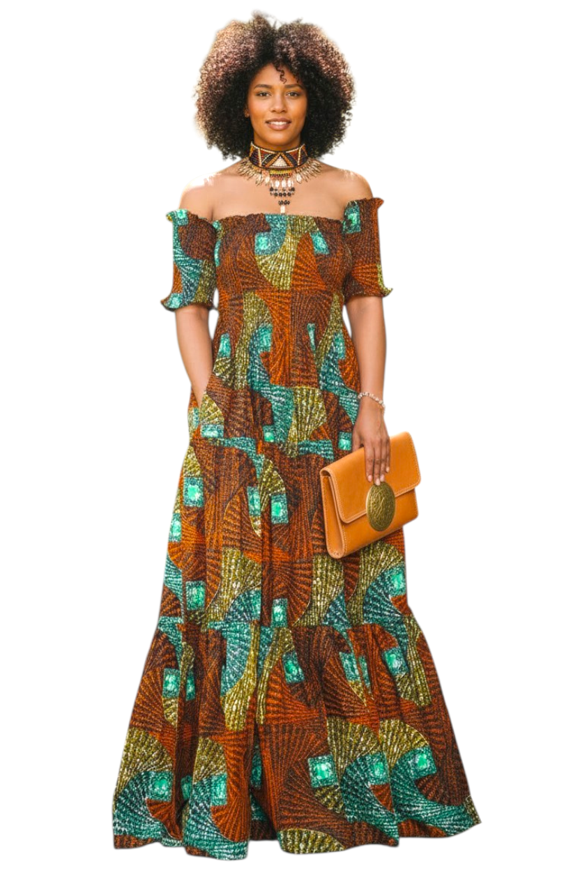 Nia Radiance Everyday Maxi Dress-Print E