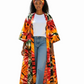 Ade's African Kimono Duster- Print E