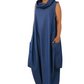 Yassa Indigo Flow Denim Jumpsuit