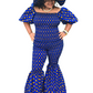 Adama Ankara Vibrant Off-Shoulder Top-Print C
