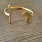 Yahden Brass Map Bracelet