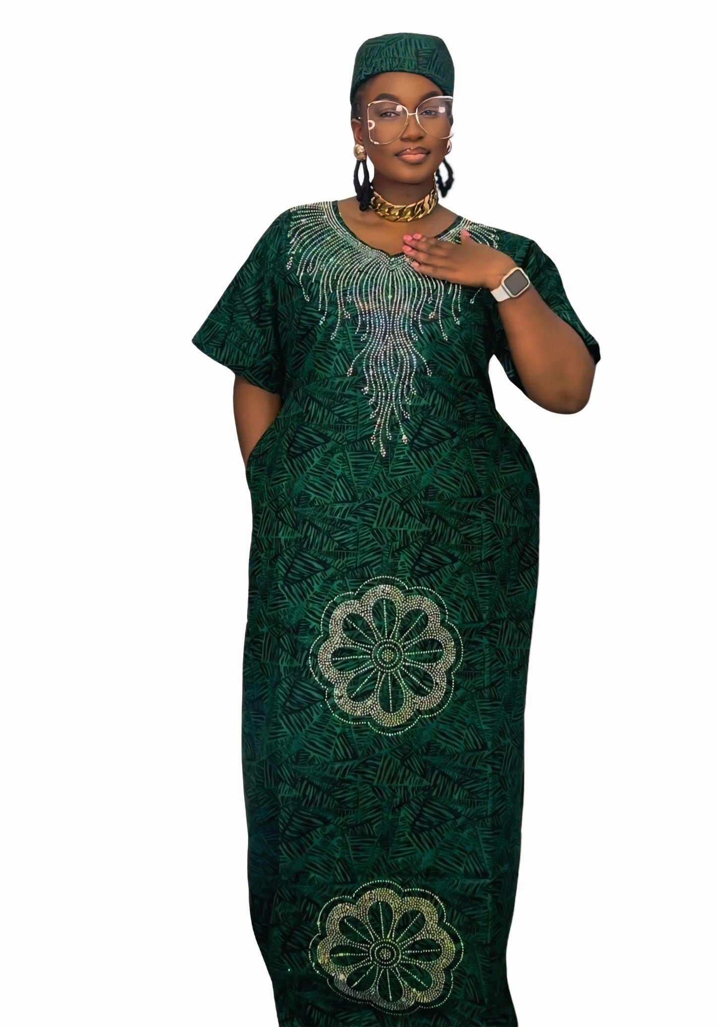 Ade's Rich Auntie Dress -Print A