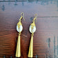 Brass& Shell Earrings-Zoe