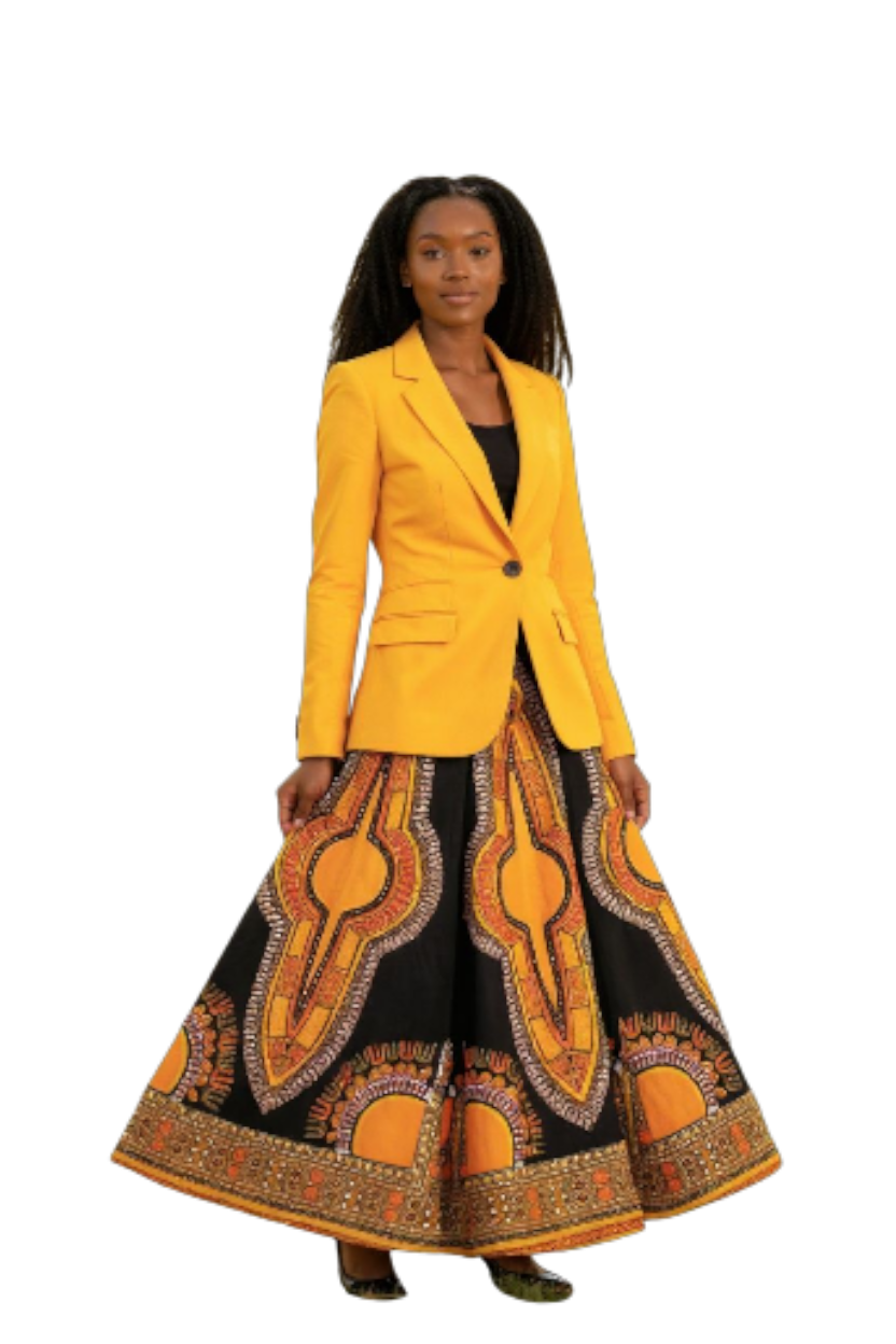 Traditional Print Maxi Skirts (Dashiki)