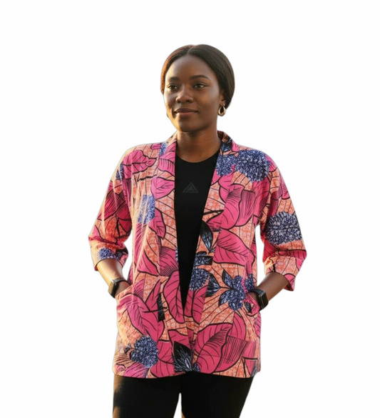 Frannie's Ankara Short Kimono Jacket Collection -Print A-D