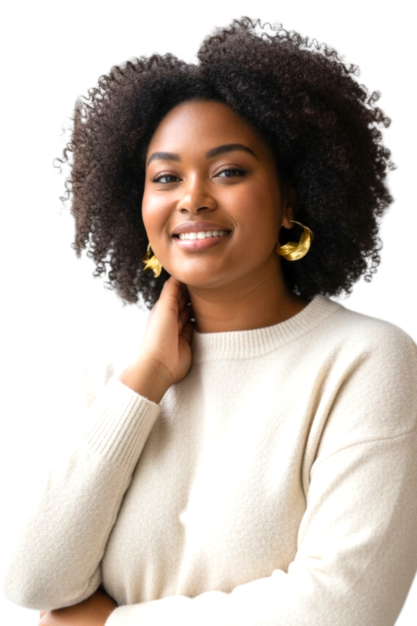 Large Fula Gold Twist Earrings – 1½”