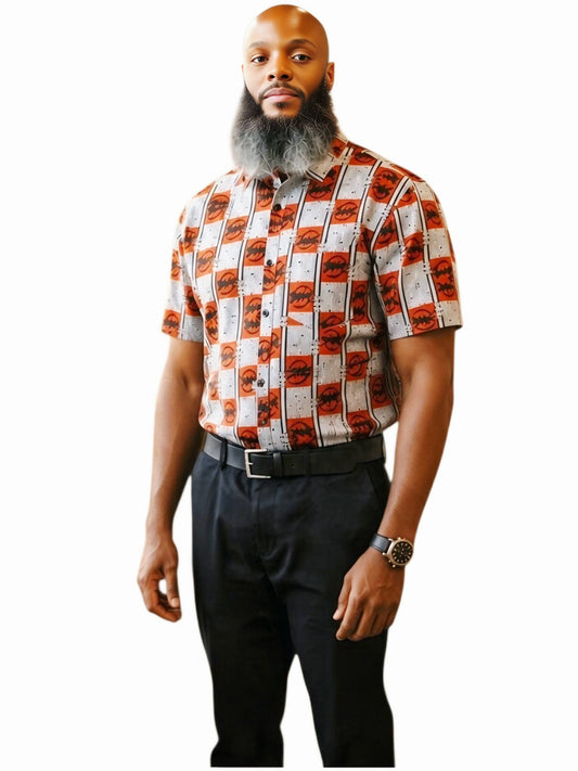 Men's Gye Nyame Short-Sleeve Shirt