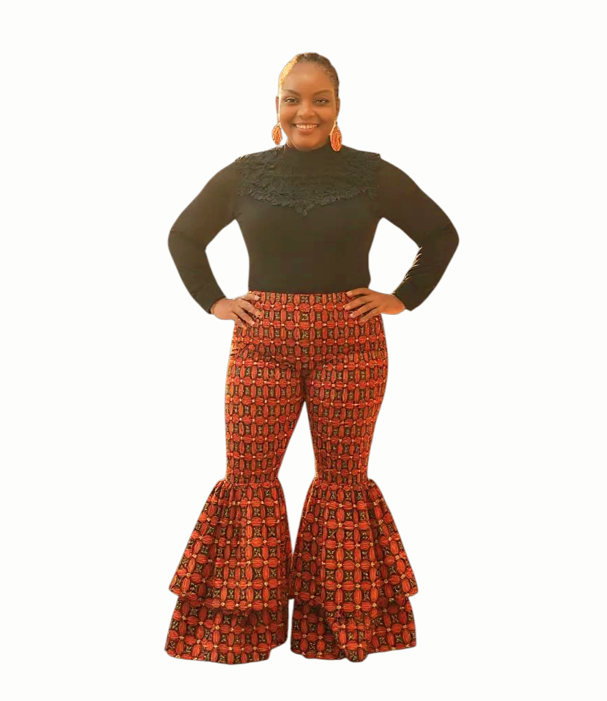 Yahden Ankara Trendy Flared Pants