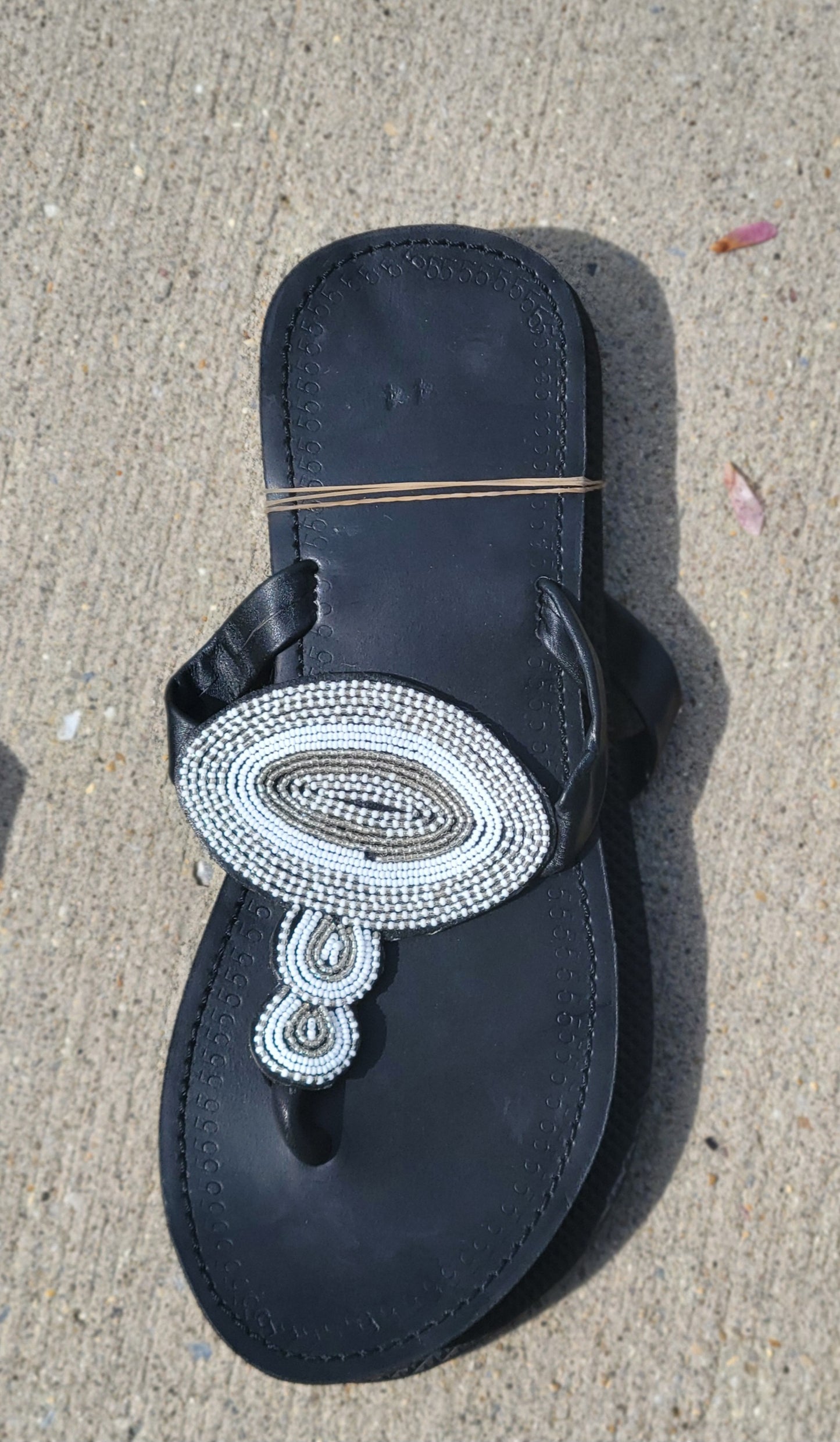 Multi Colored maasai beaded sandals-G