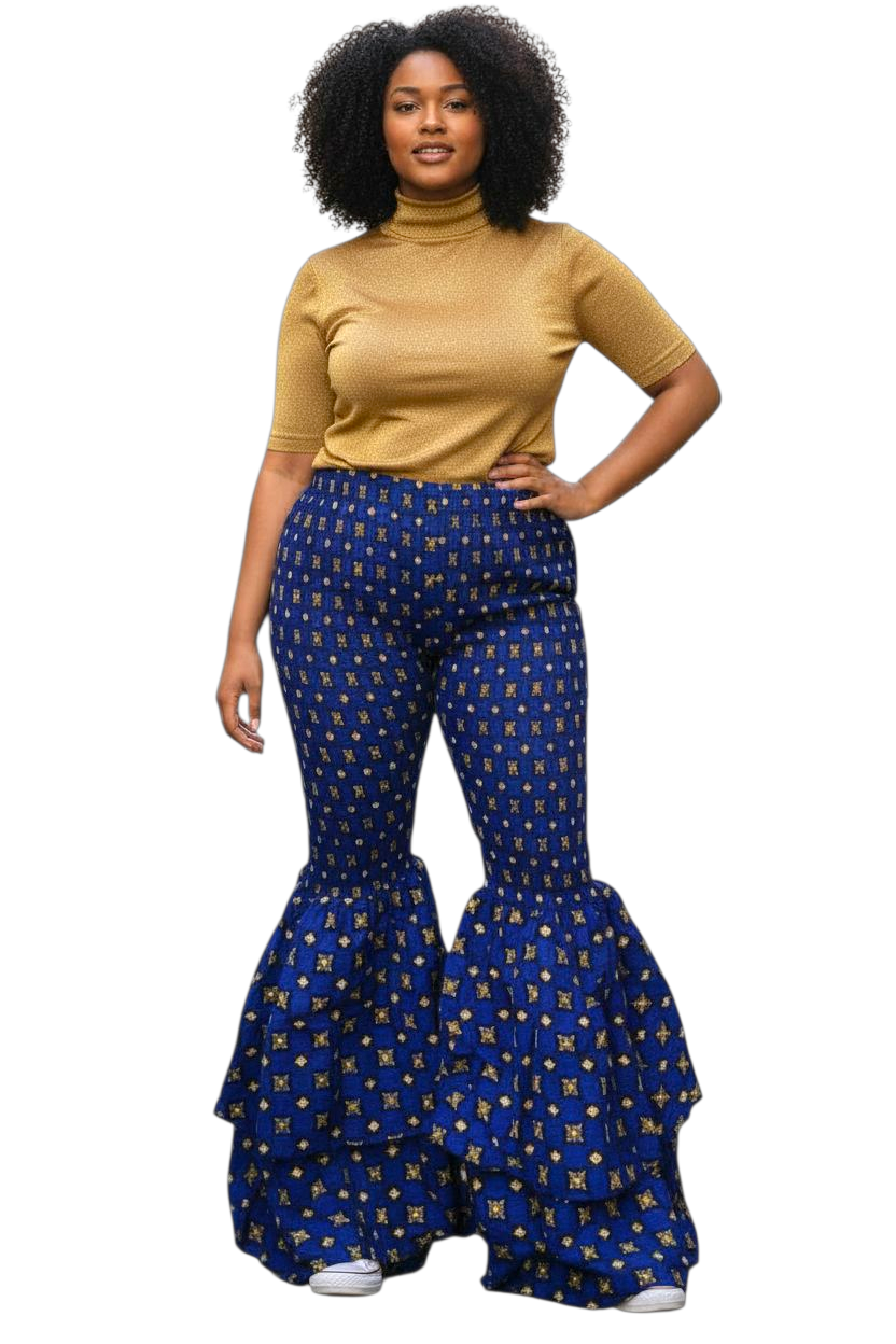 Yahden Ankara Trendy Flared Pants