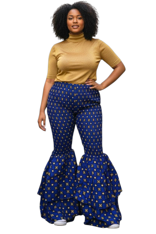 Yahden Ankara Trendy Flared Pants