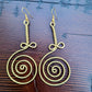 ZAHARA SPIRAL BRASS EARRINGS Option D