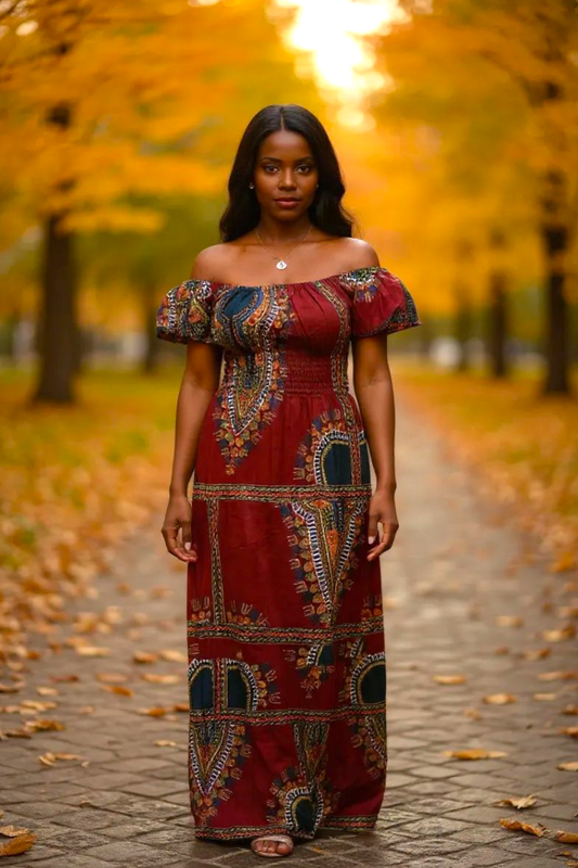 Abena Off the Shoulder Dress