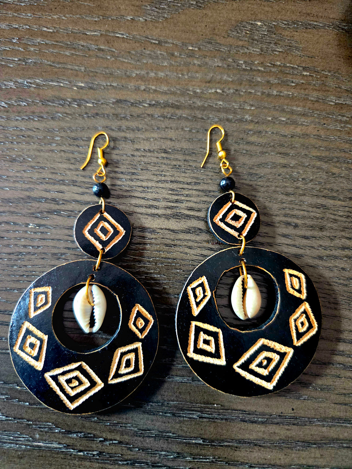 Zola Calabash Cowrie Earrings