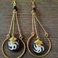Brass and Bone Earrings Set D