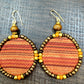 Zuri Unisex Luxe Adire Pants - Print F + Adamas Small Beaded Mudcloth Earrings-Ife