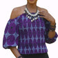 Adama Ankara Vibrant Off-Shoulder Top-Print D
