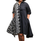 Casy's Hi-Low Shirt Dress -Print A