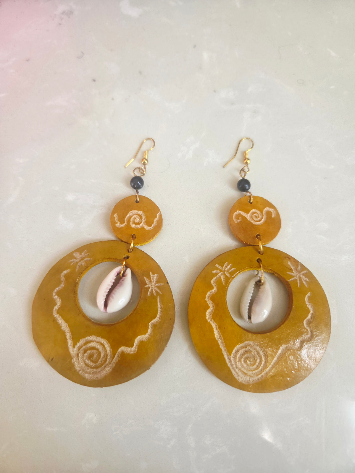 Zola Calabash Cowrie Earrings
