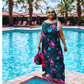Kaibeh's African Print Maxi Dress Collection- Size:One Size Fits L - 2XL