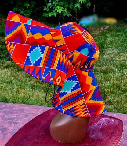 Yahden Large Ankara Hat - Bold and Beautiful!