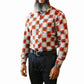 Gye Nyame Men's African Print Long Sleeve Shirt
