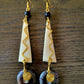 Brass and Bone Earrings Set D