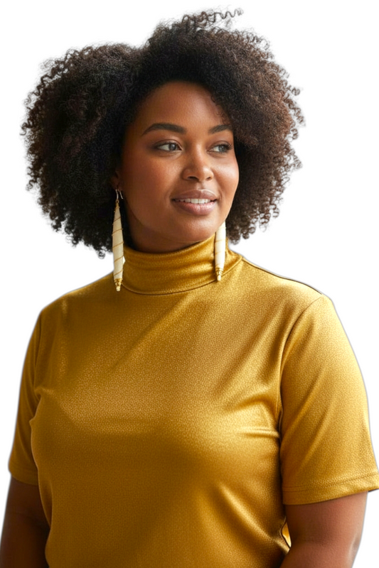 Brass and Bone Earrings Set E