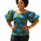Zola Ankara Off-Shoulder Top + Headwrap
