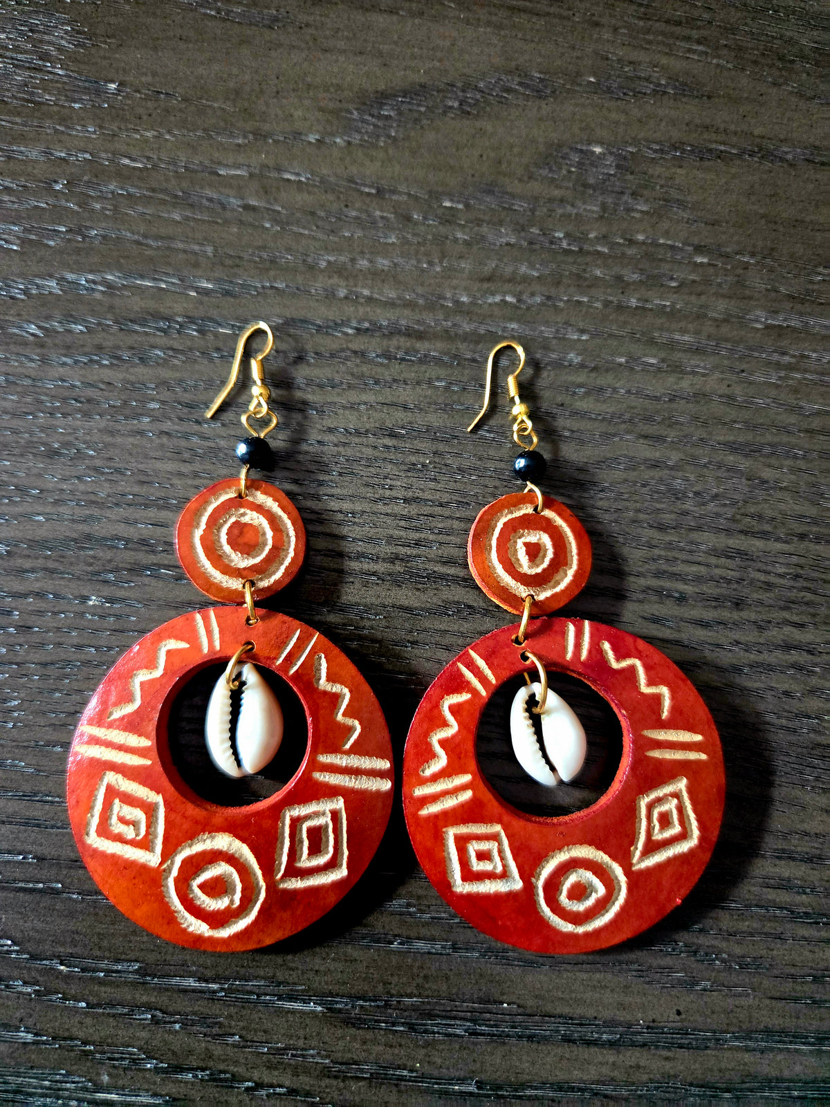 Zola Calabash Cowrie Earrings