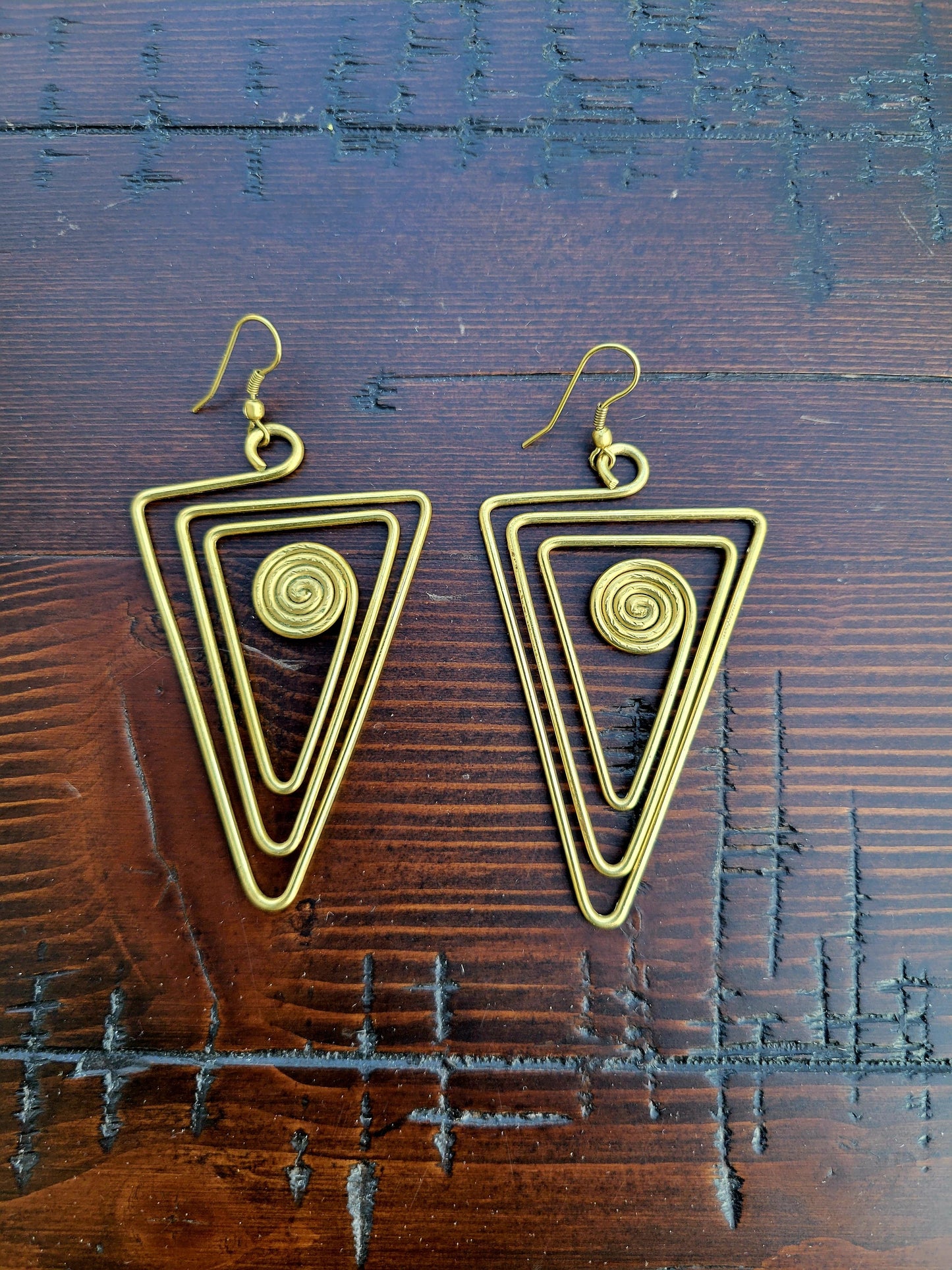 IMANI BALANCE BRASS EARRINGS