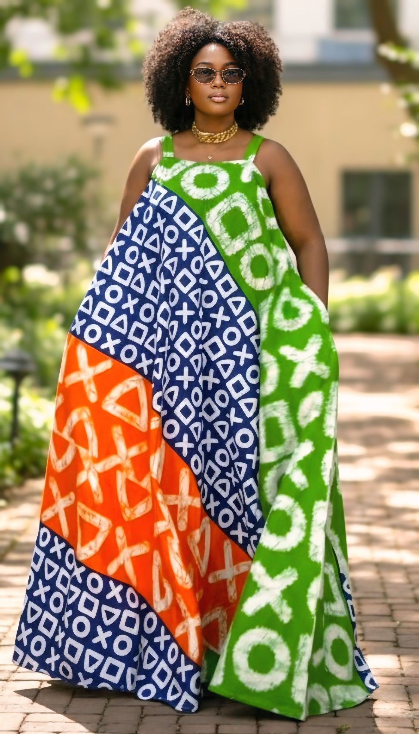 Zawadi Pan-African Maxi Dress-B