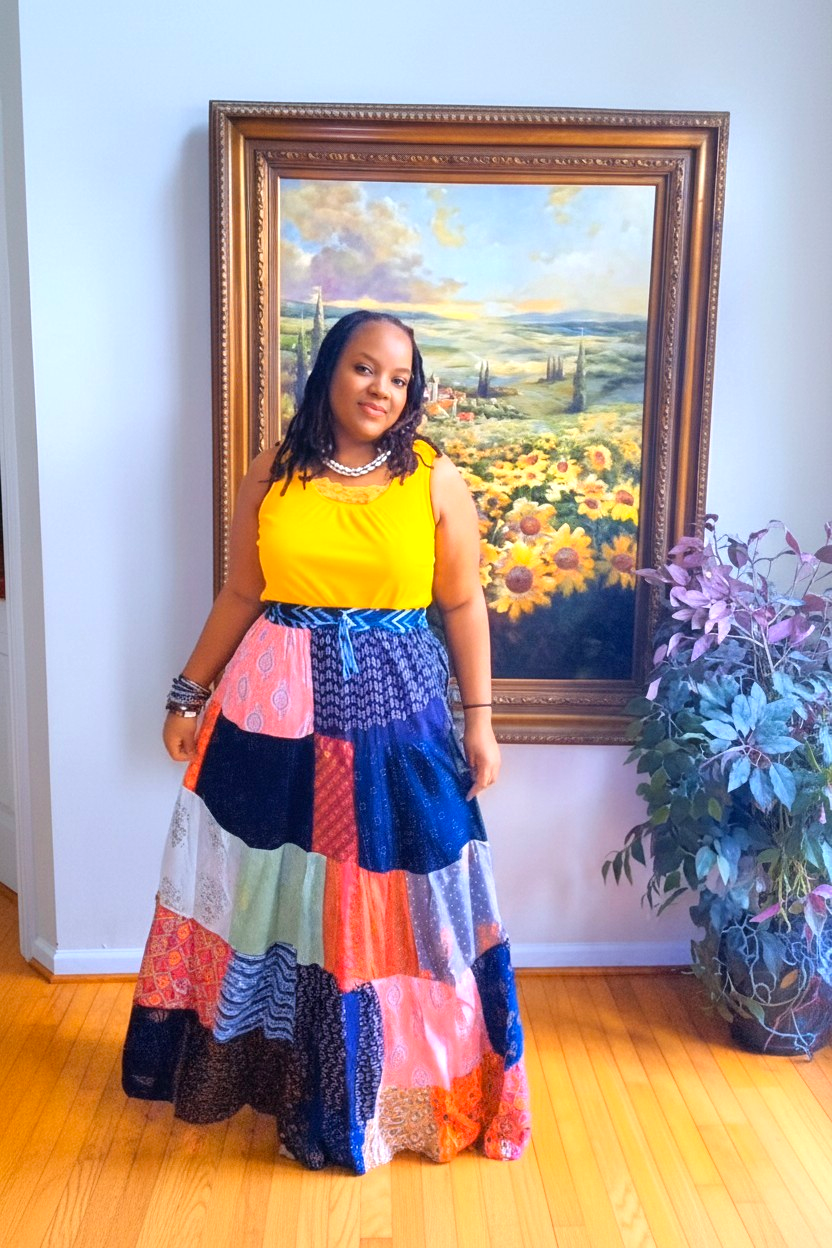 Ayọ̀lá Afro-Caribbean Patchwork Skirt