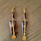 Brass and Bone Earrings Set F