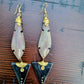 Brass and Bone Earrings- Aminata