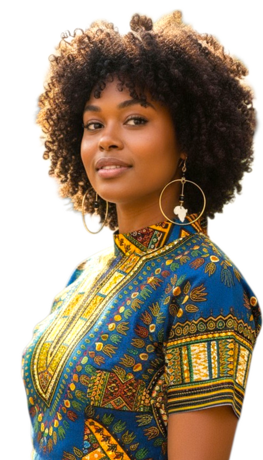 Brass and Bone Earrings-Kaibeh