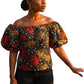 Zola Ankara Off-Shoulder Top + Headwrap
