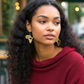 Kenyan Brass “Love Africa” Map Earrings