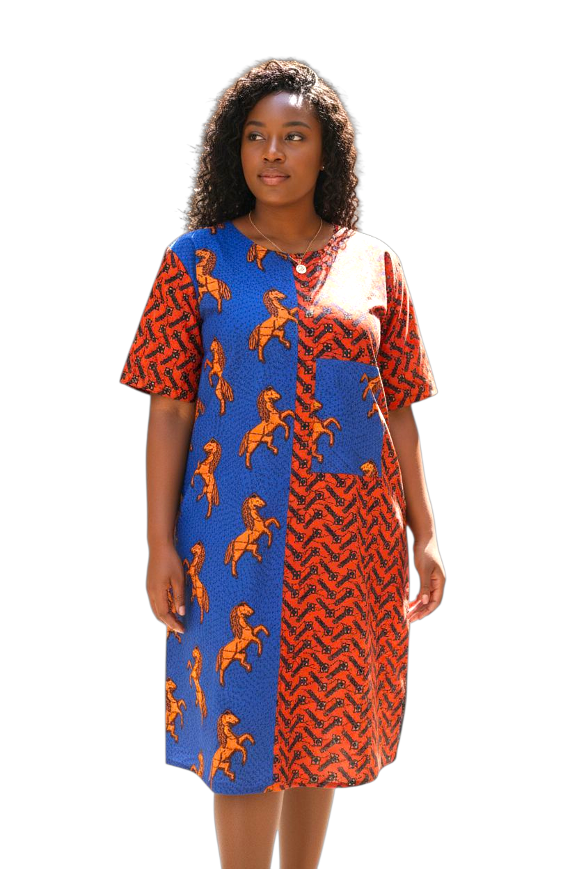 The Bougie Girl Ankara Patchwork Dress Collection-Style A