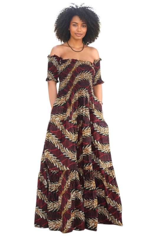 Nia Radiance Everyday Maxi Dress-Print F