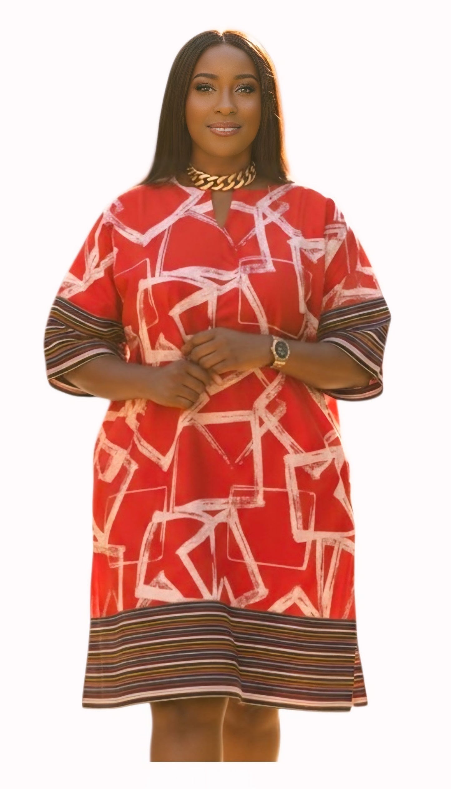 Amara Essence Dress – Handmade Afrocentric Shift Dress