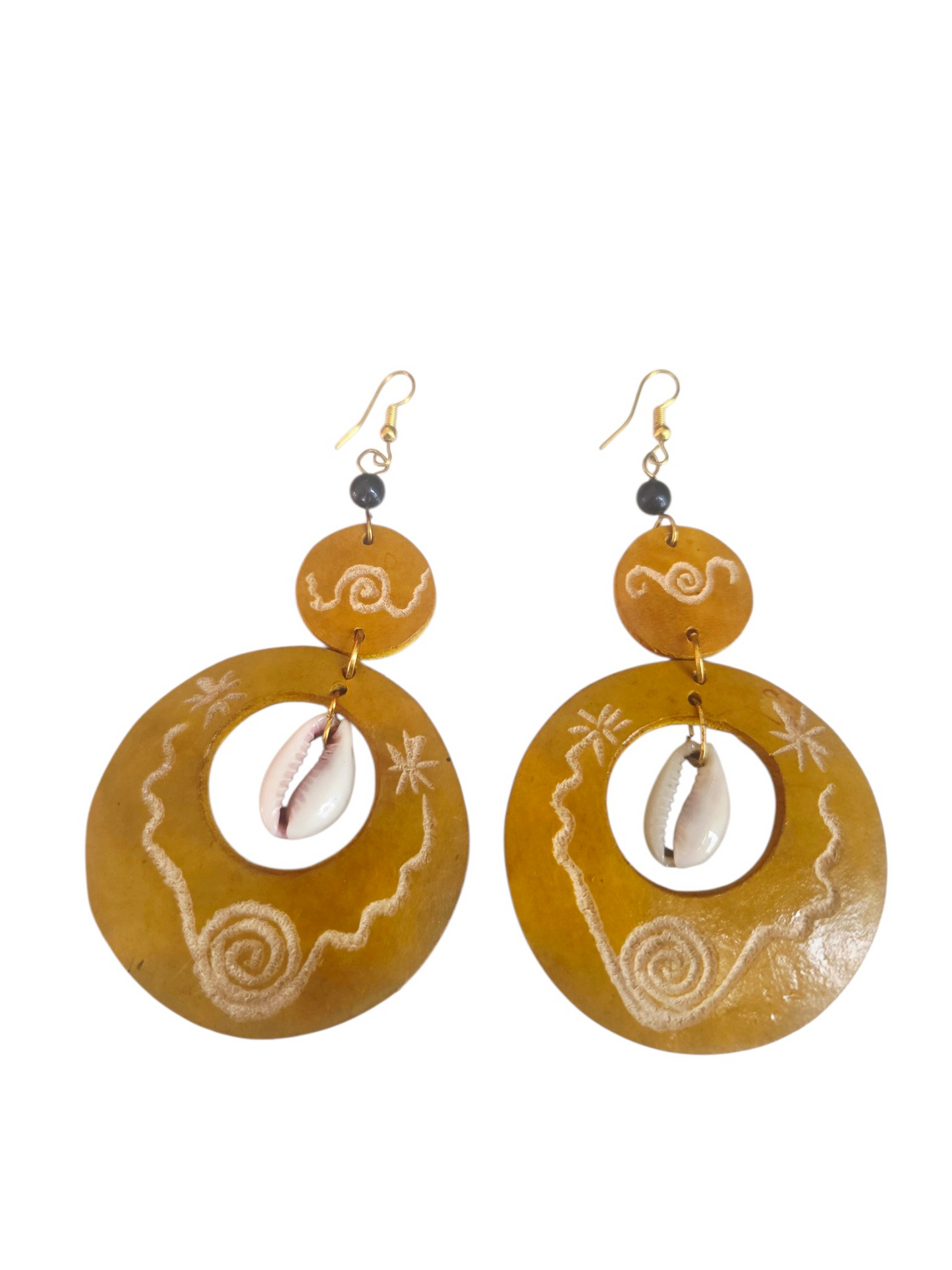 Zola Calabash Cowrie Earrings