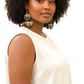 Brass and Bone Earrings- Jhande