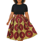 African Short Maxi Skirt African Dashiki Skirt African Skirt  African Print Short Skirt African Style Maxi Skirt African Women's Skirt Wax