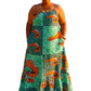 Kaibeh's African Print Maxi Dress Collection- Size:One Size Fits L - 2XL