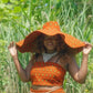 Yahden Oversized Ankara Hat - Stylish and Versatile!