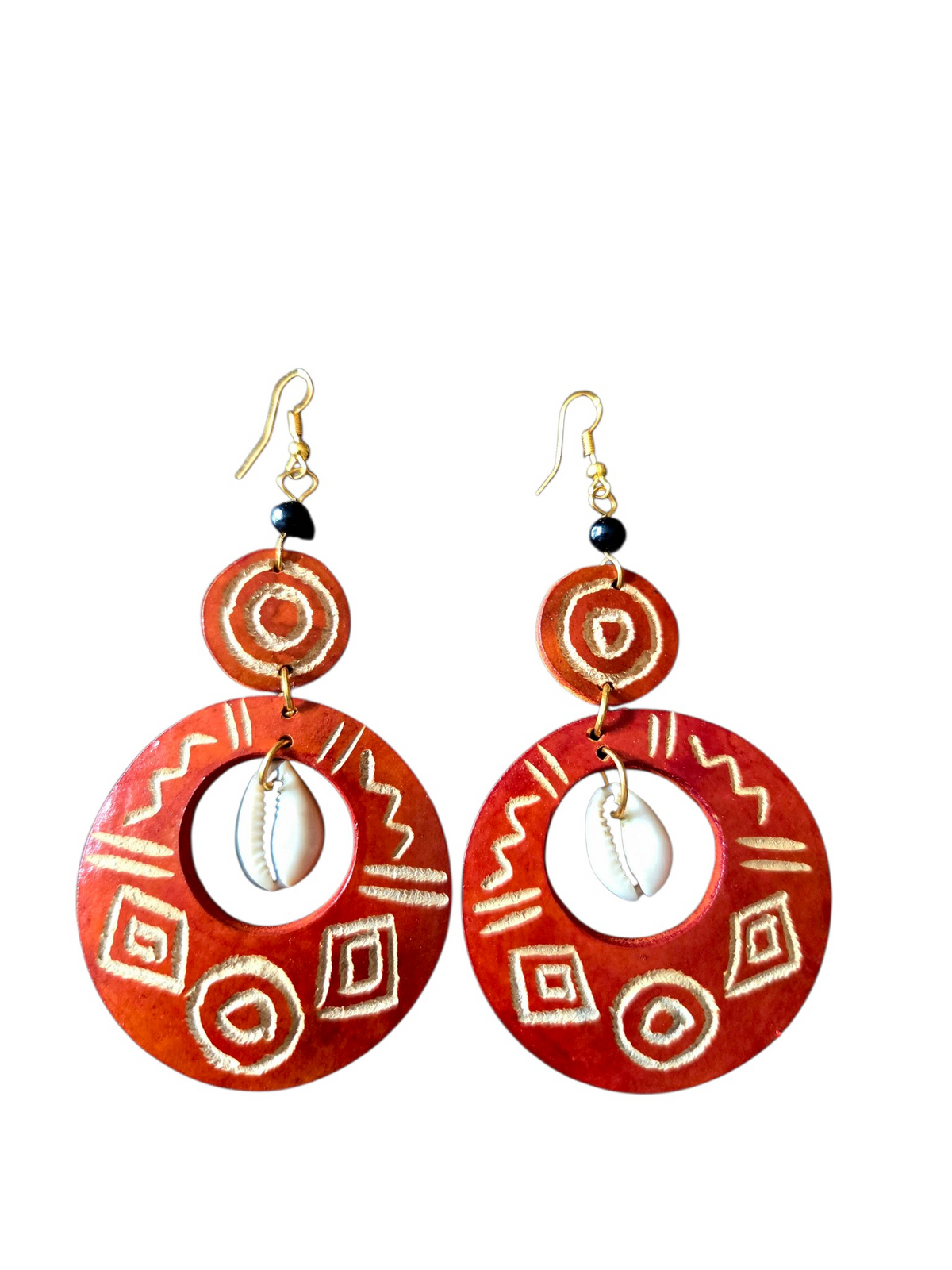 Zola Calabash Cowrie Earrings
