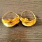 Large Fula Gold Twist Earrings – 1½”