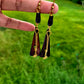Brass and Bone Earrings Set J